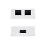 Nanocable Roseta de Superficie RJ45 Cat.6 UTP 2 Tomas Blanco